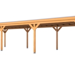 Douglas overkapping, 402 x 1164 cm Verando, Origin